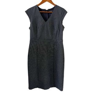 Ann Taylor Black & White Polka Dot Sheath Dress Size 6P